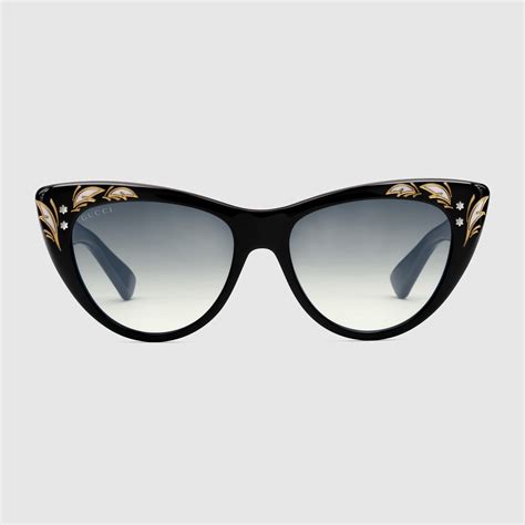 gucci women's cat eye 52mm sunglasses|Gucci cat eye glasses frames.